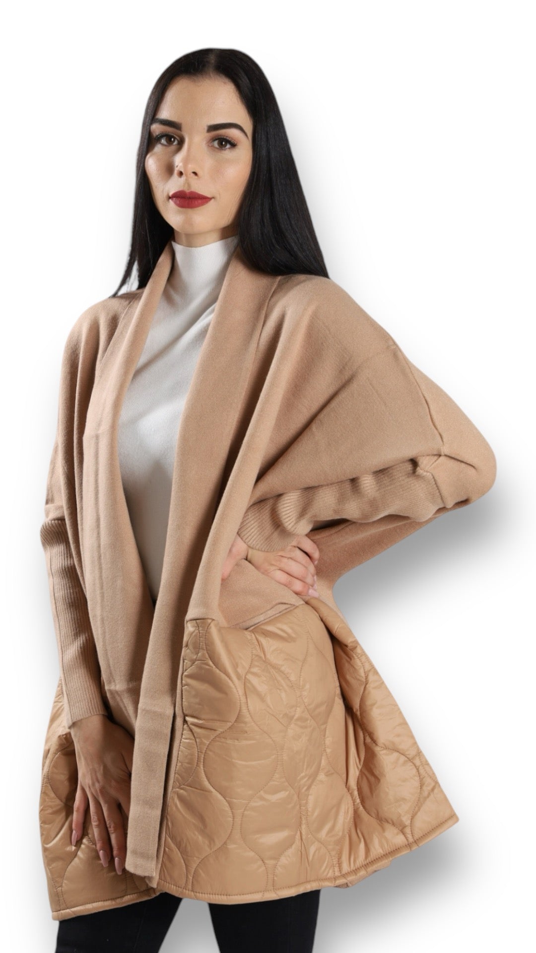 Cardigan mit Fledermausärmel