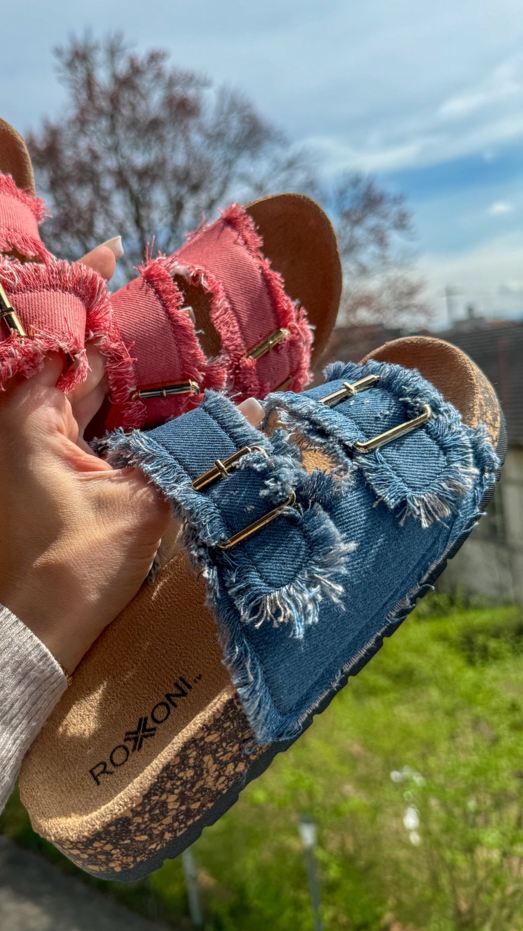 Trendige Fransen Sandalen