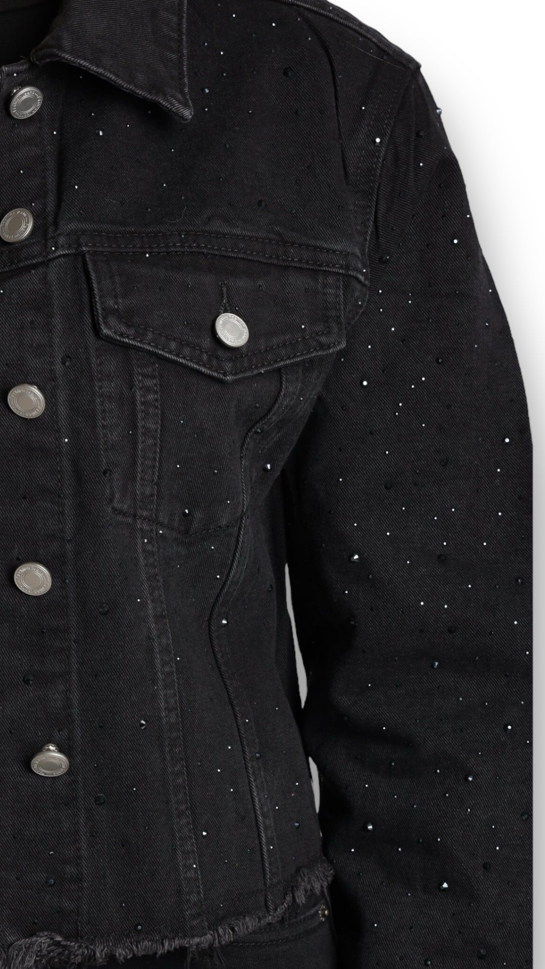 Strass Jeansjacke