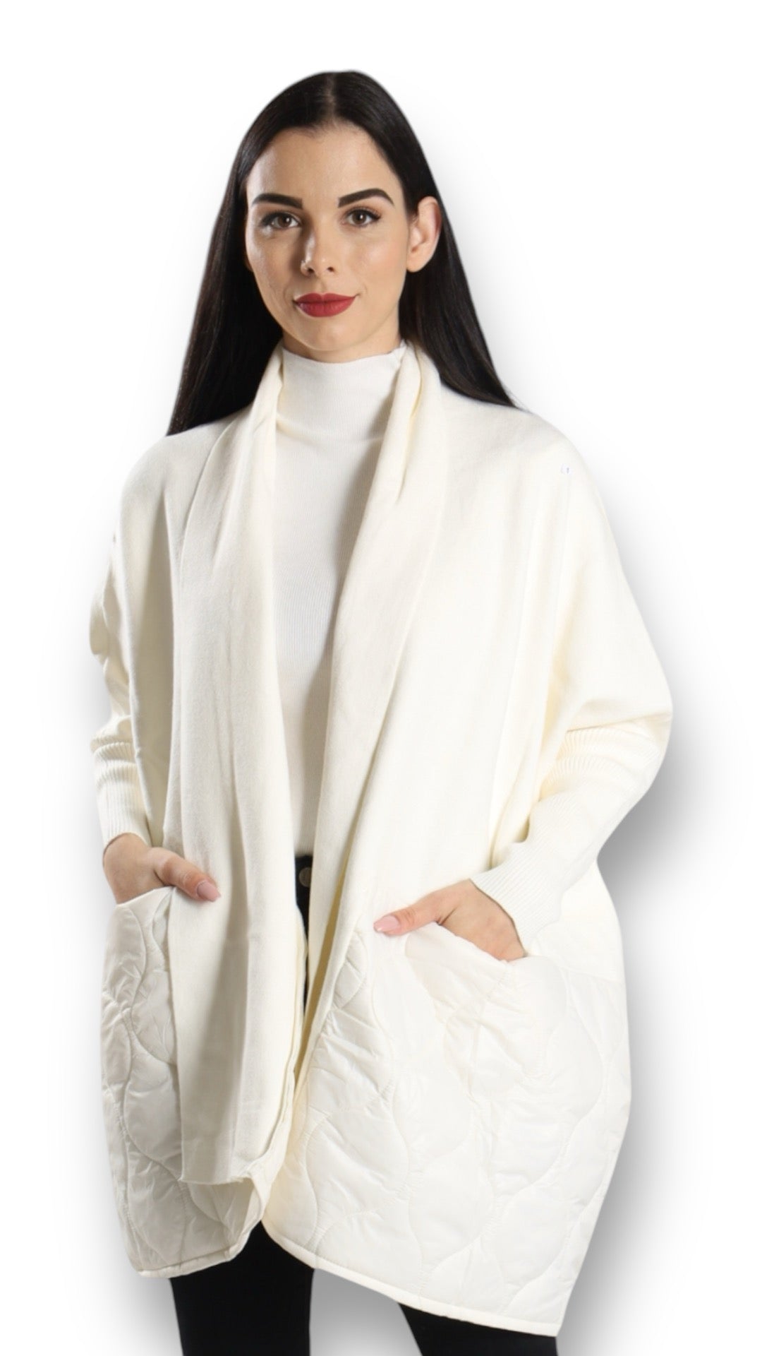 Cardigan mit Fledermausärmel