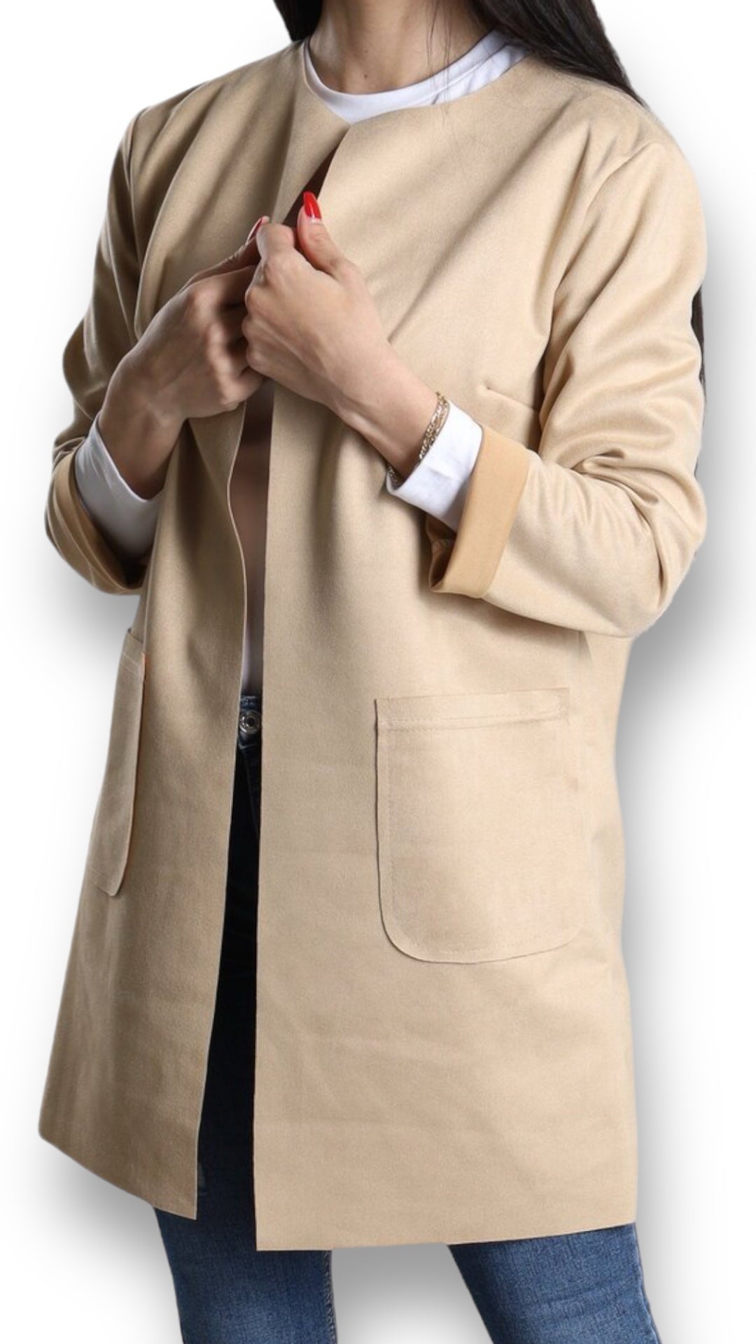 Longblazer Wildlederlook