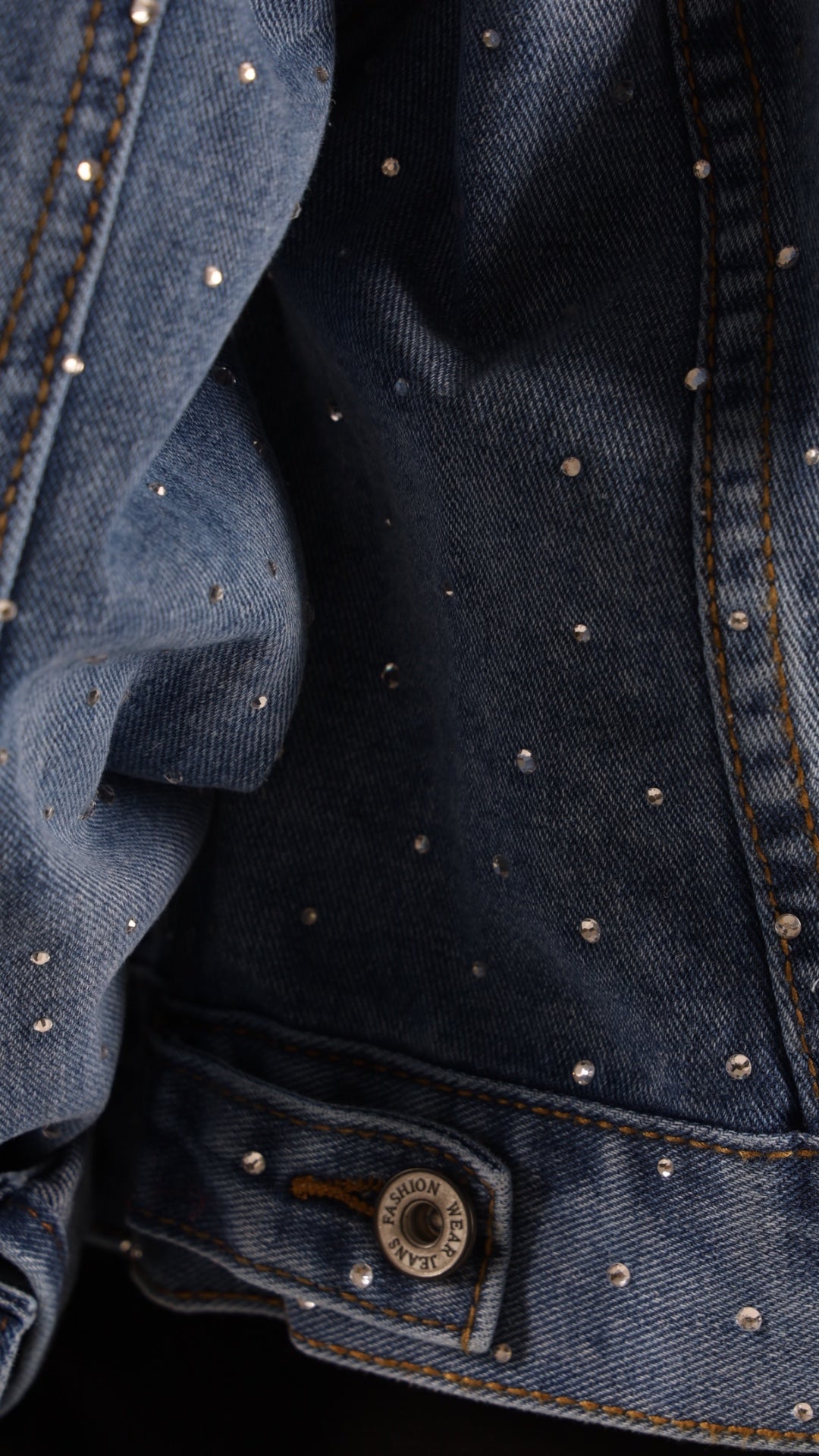 Strass Jeansjacke