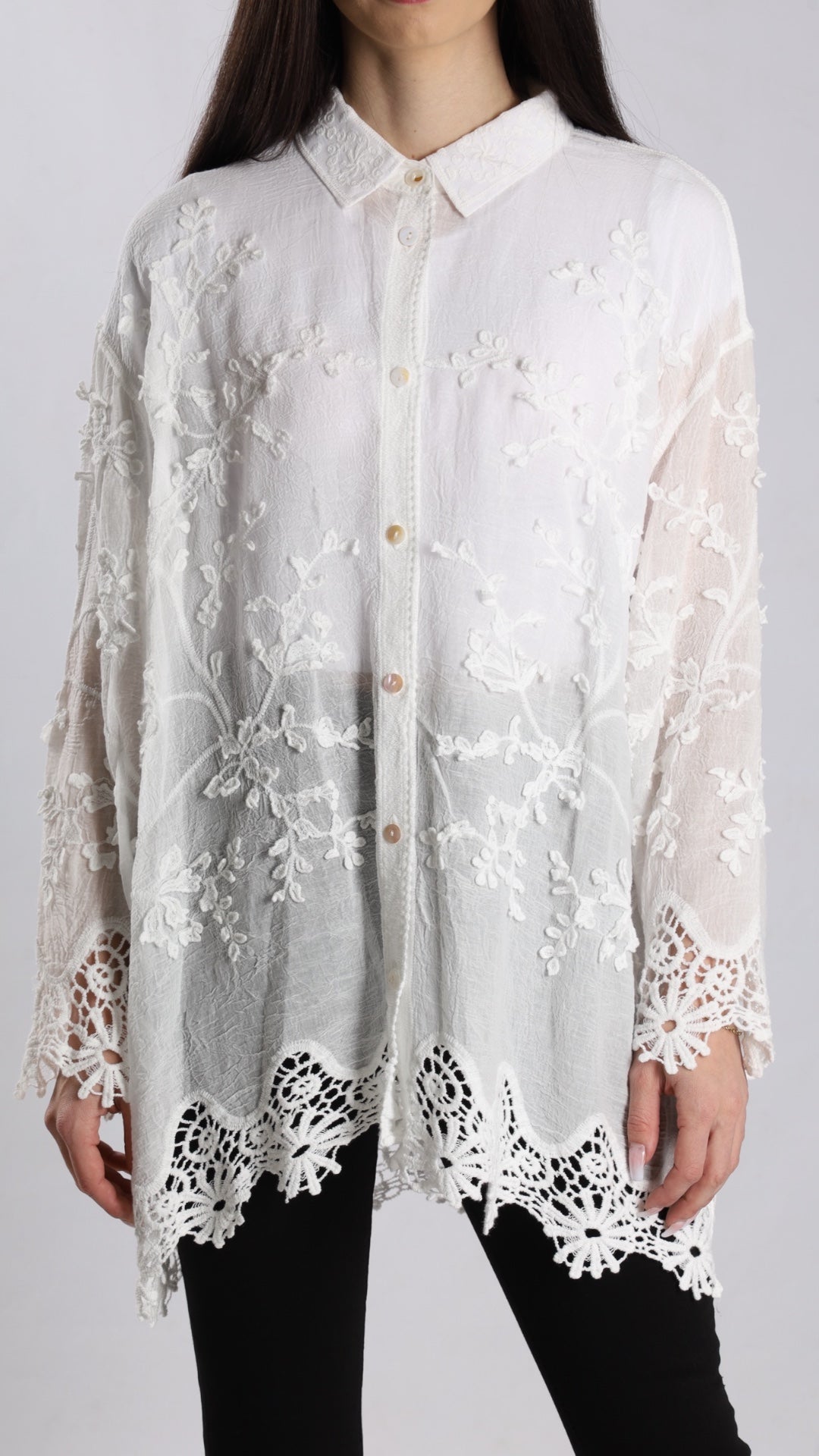 Spitzen Bluse