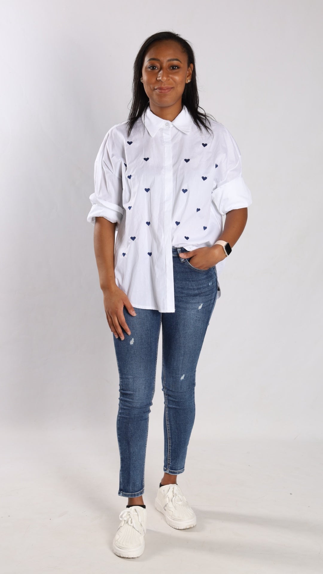 Herz Bluse