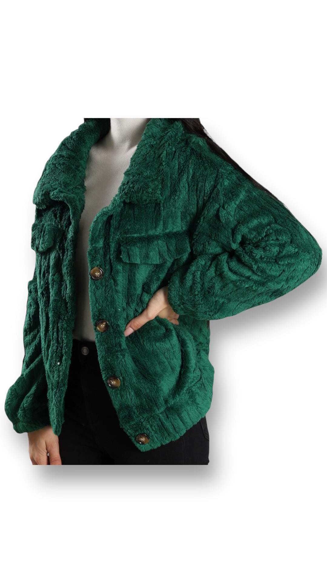 Flauschige Jacke