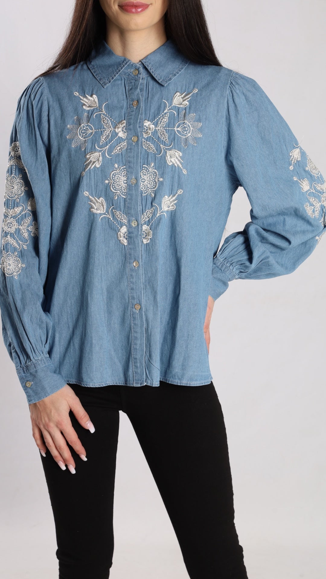 Jeanshemd Boho Style