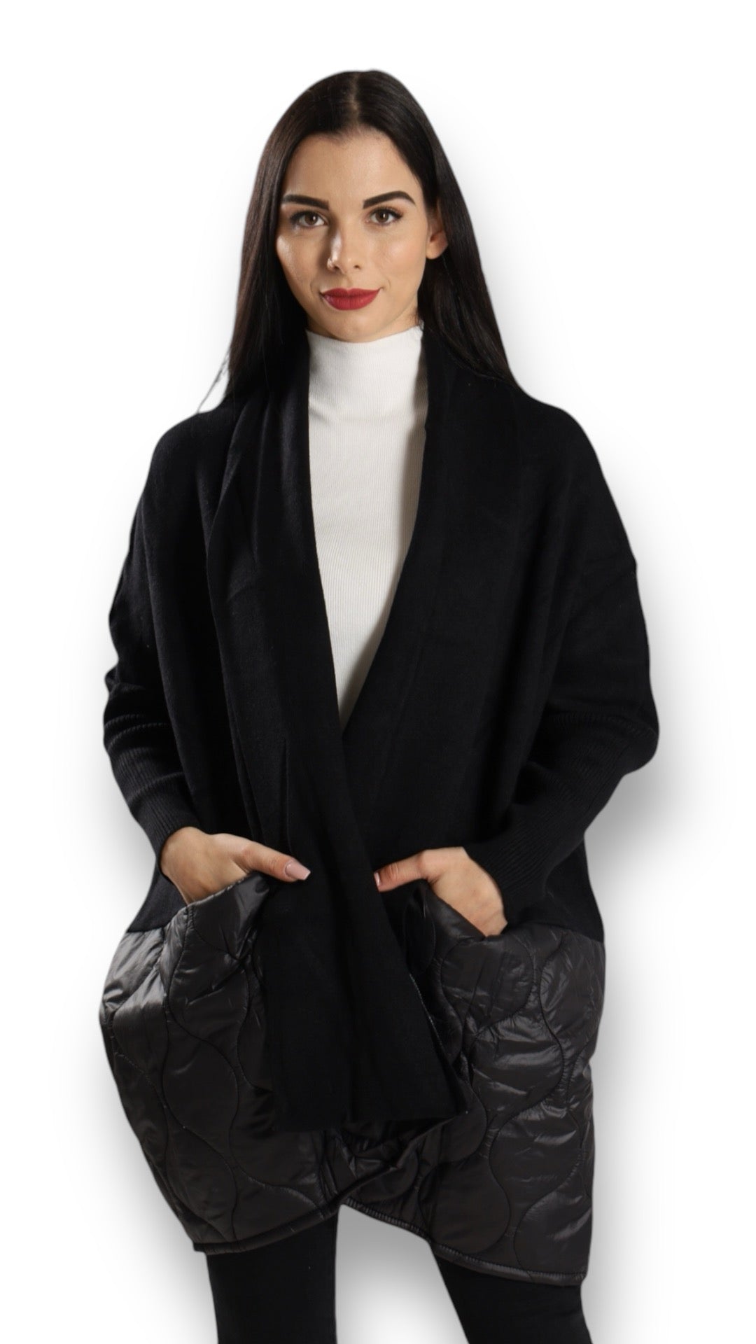 Cardigan mit Fledermausärmel