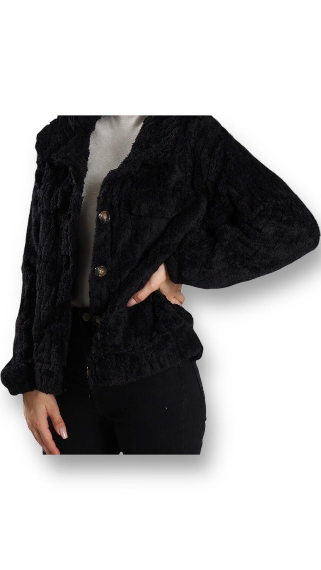 Flauschige Jacke