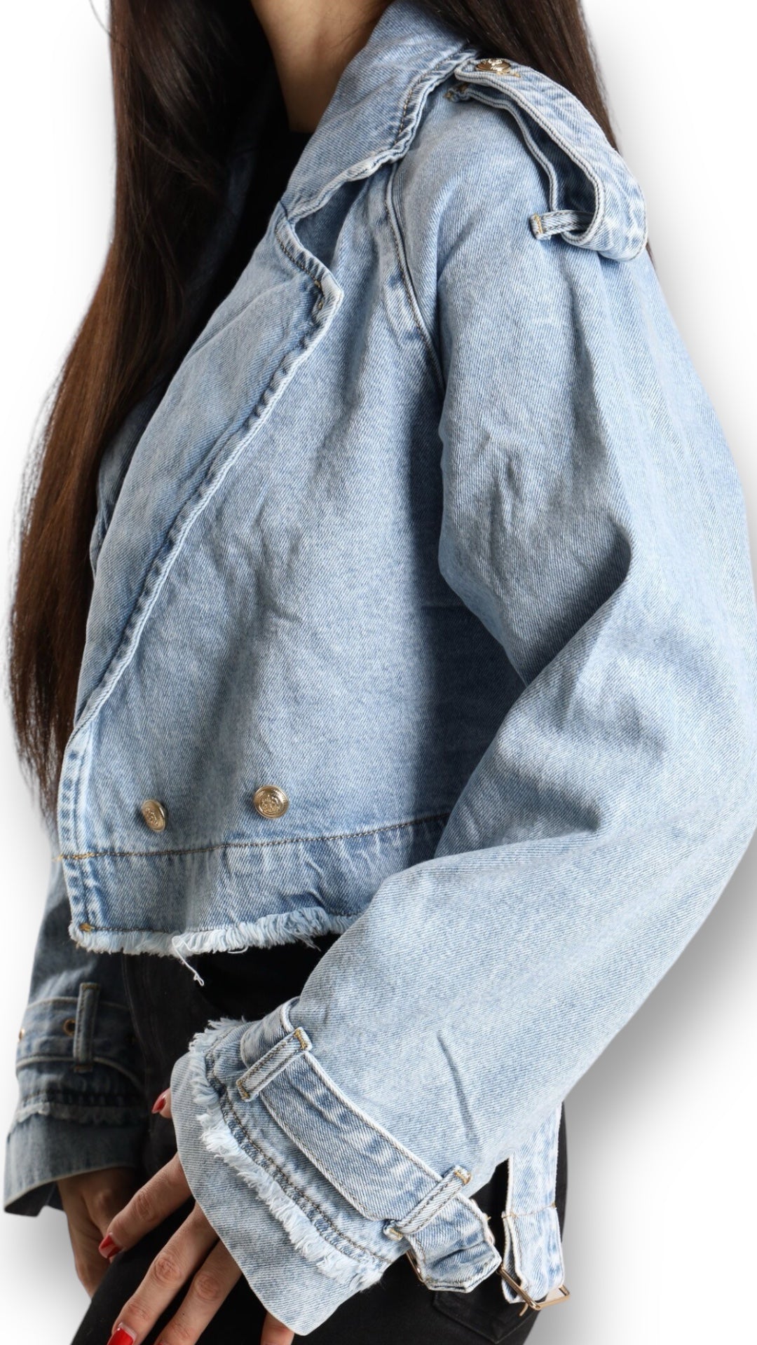 Cropped Jeansjacke