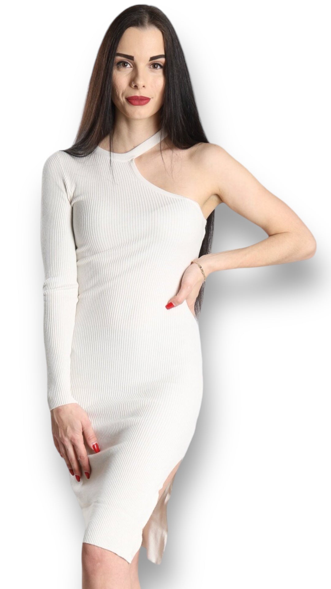 One Shoulder Kleid