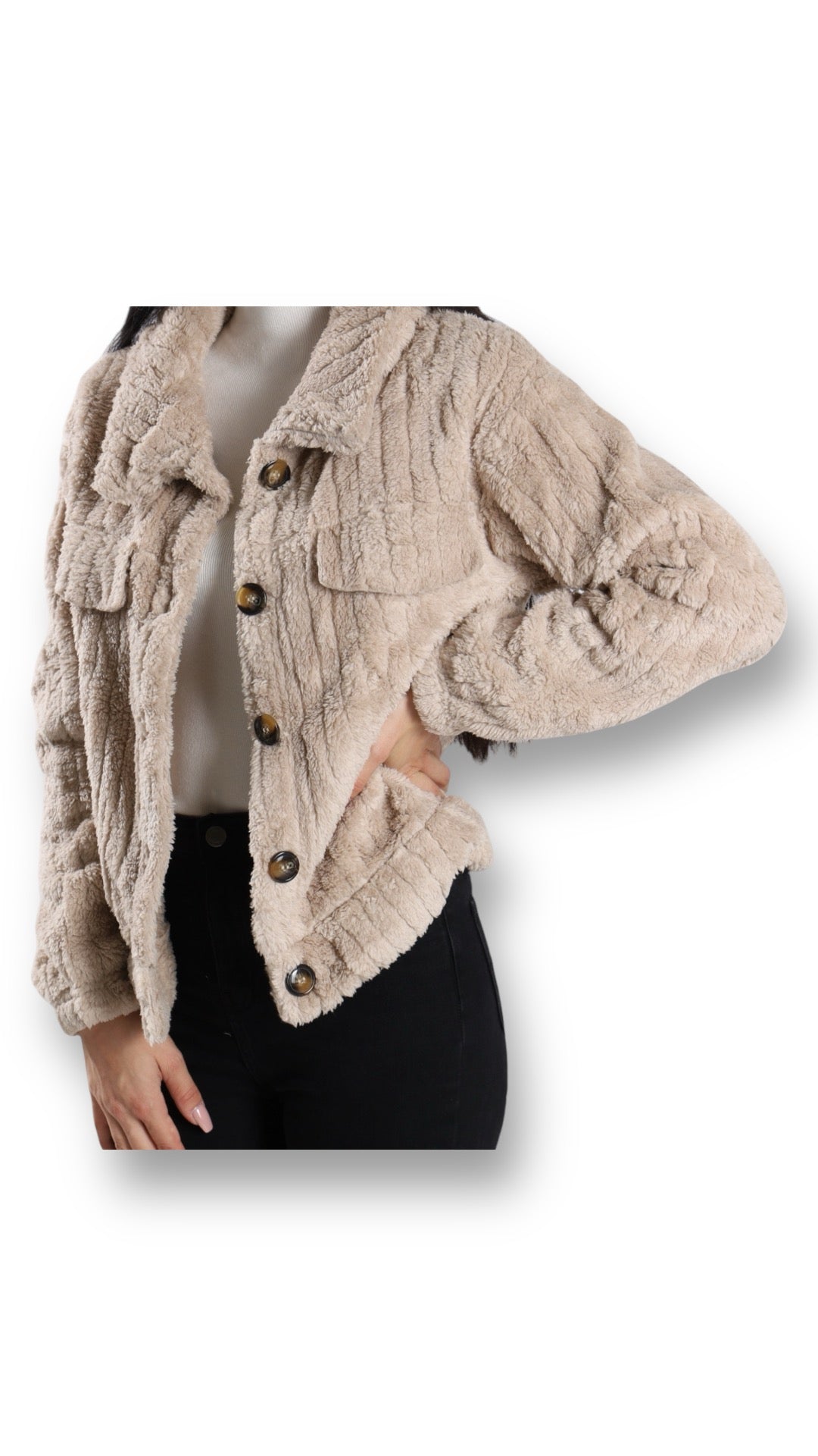 Flauschige Jacke