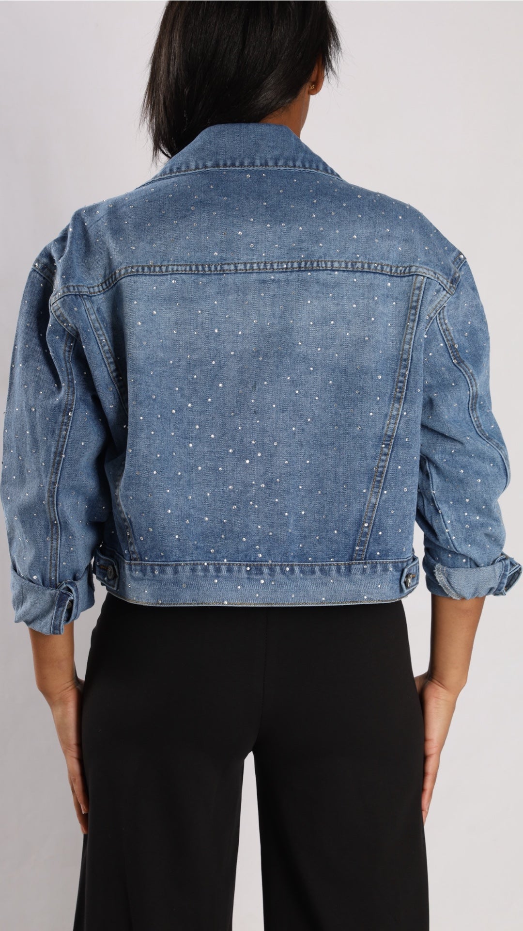 Strass Jeansjacke