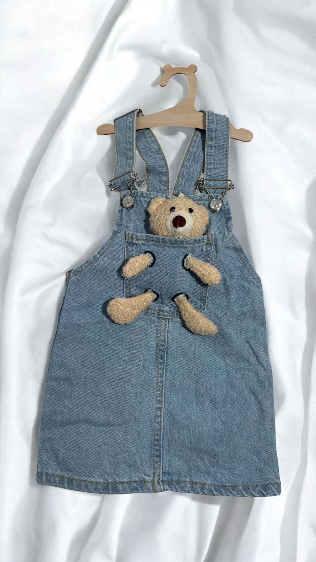 Jeanskleid mit Teddy