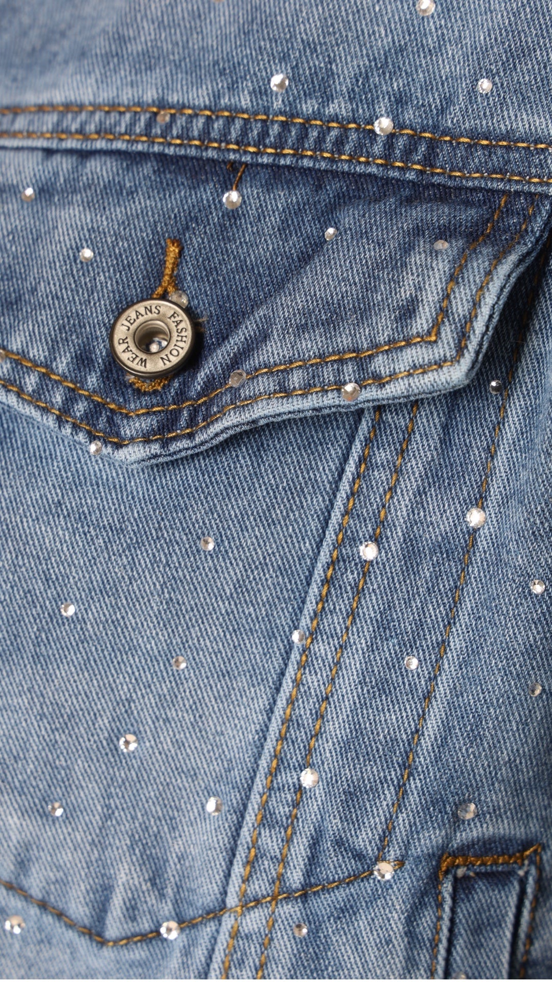Strass Jeansjacke