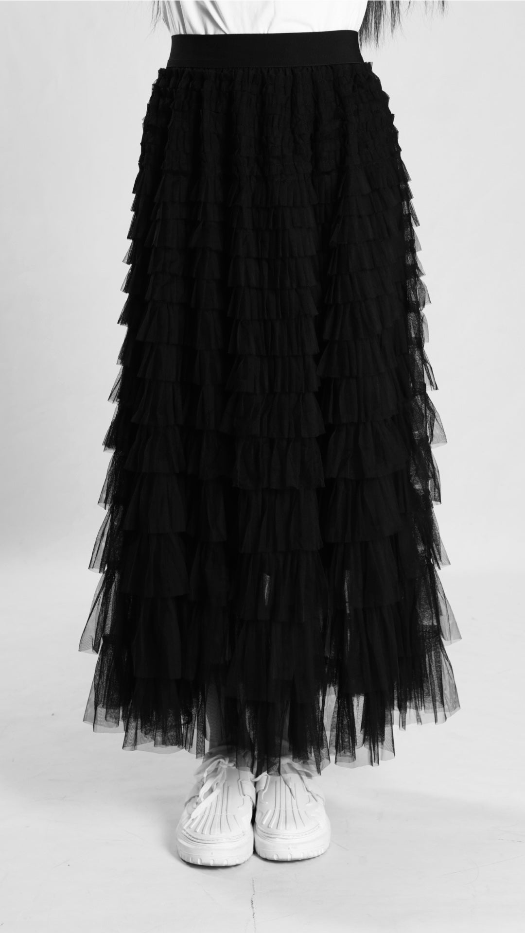 Tüllrock mit Volants