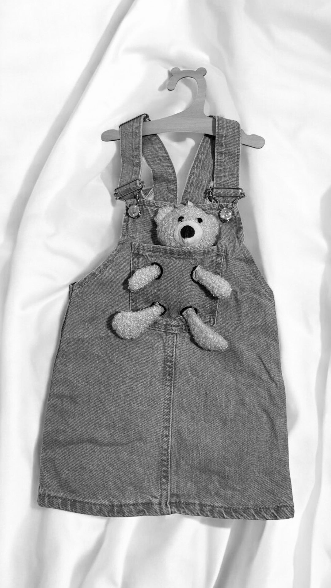 Jeanskleid mit Teddy